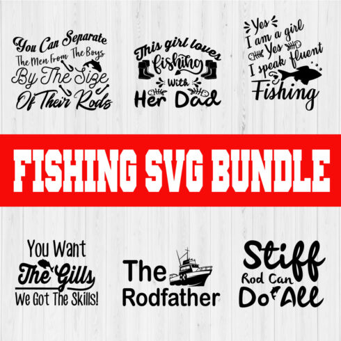 Fishing Svg Bundle Vol14 cover image.
