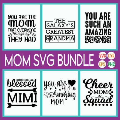 Mom Quotes T-shirt Designs Vol45 cover image.