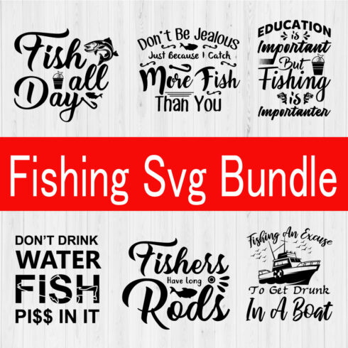 Fishing Svg Bundle Vol3 cover image.