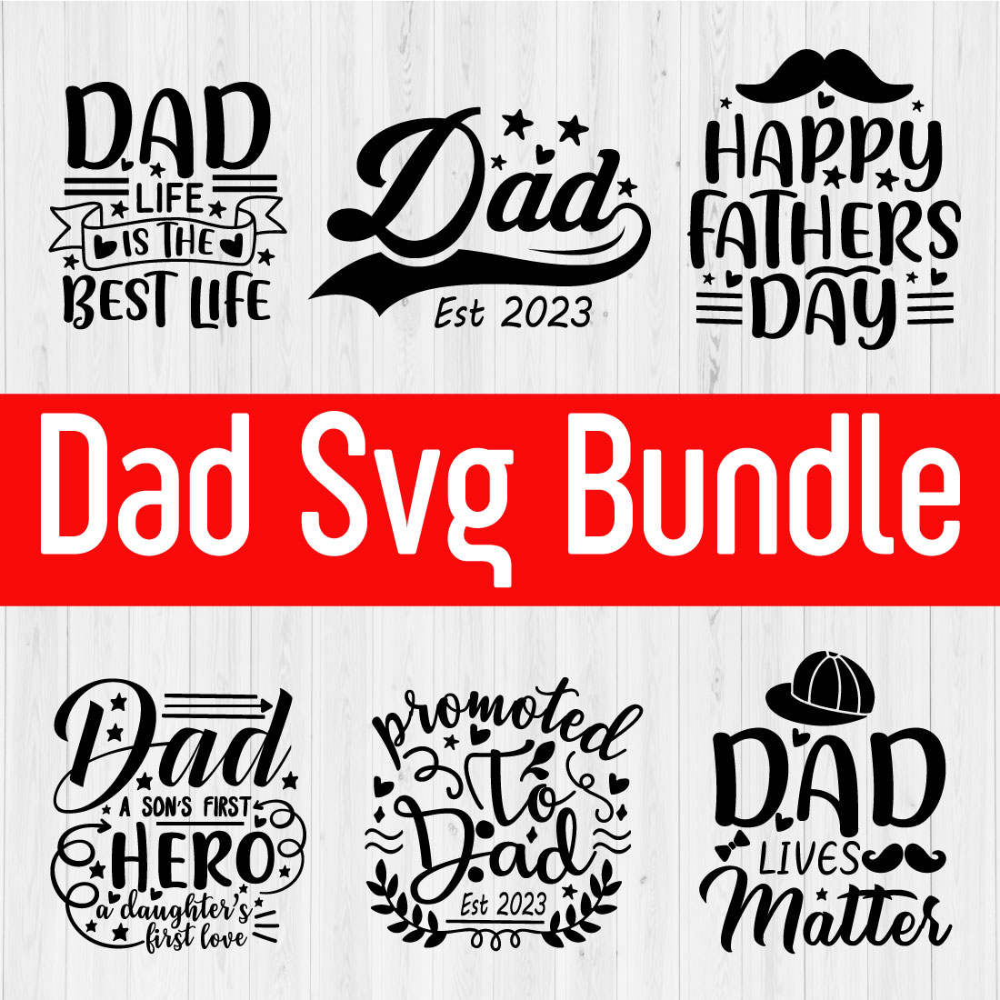 Dad Svg Bundle Vol4 cover image.
