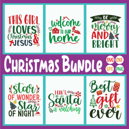 Ugly Christmas Svg Quotes Bundle Vol48 cover image.