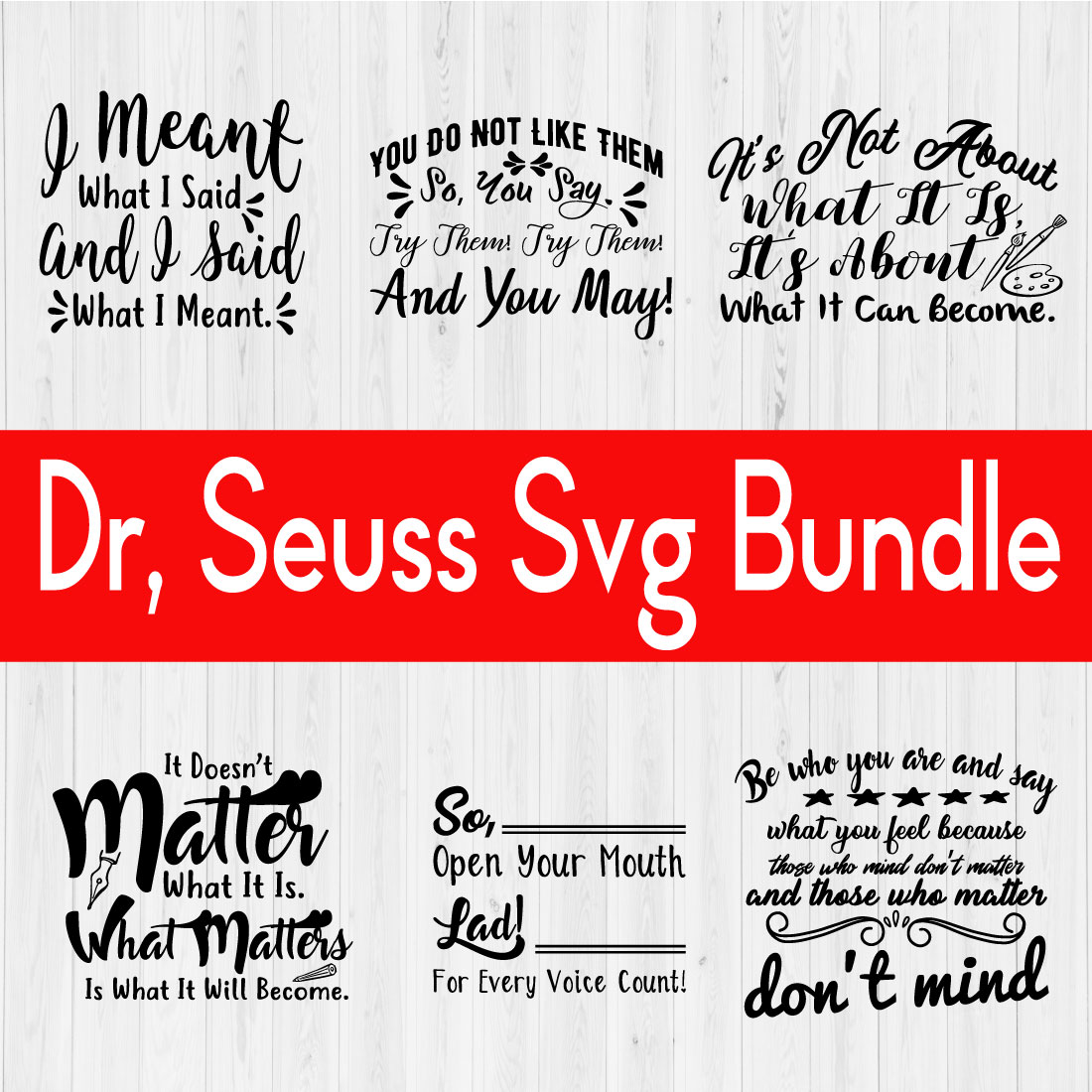 Dr Seuss Svg Bundle Vol4 cover image.