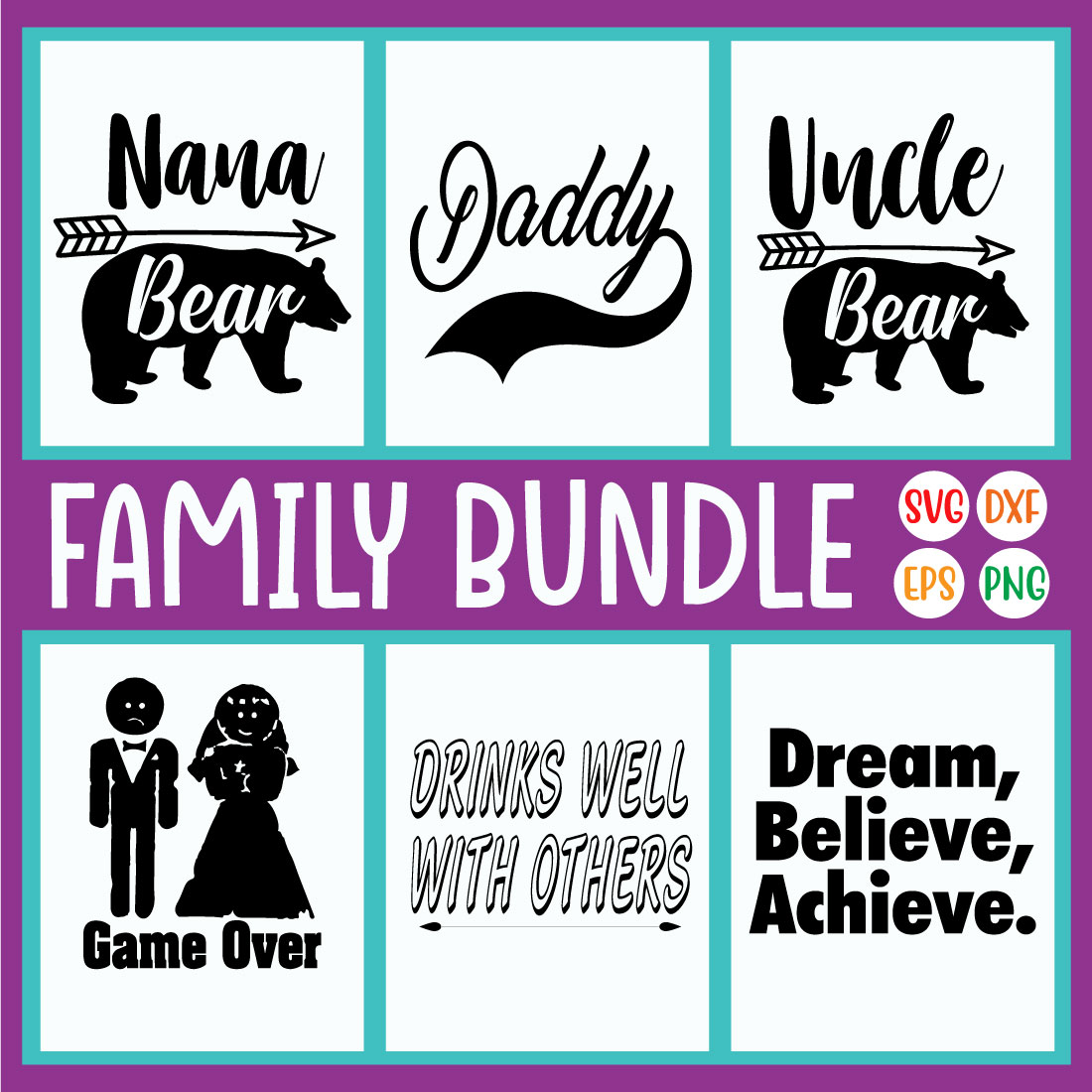 Family Svg Quote Designs Vol25 preview image.