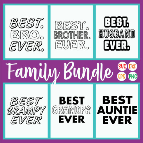 Best Family Quotes Svg Bundle Vo29 cover image.
