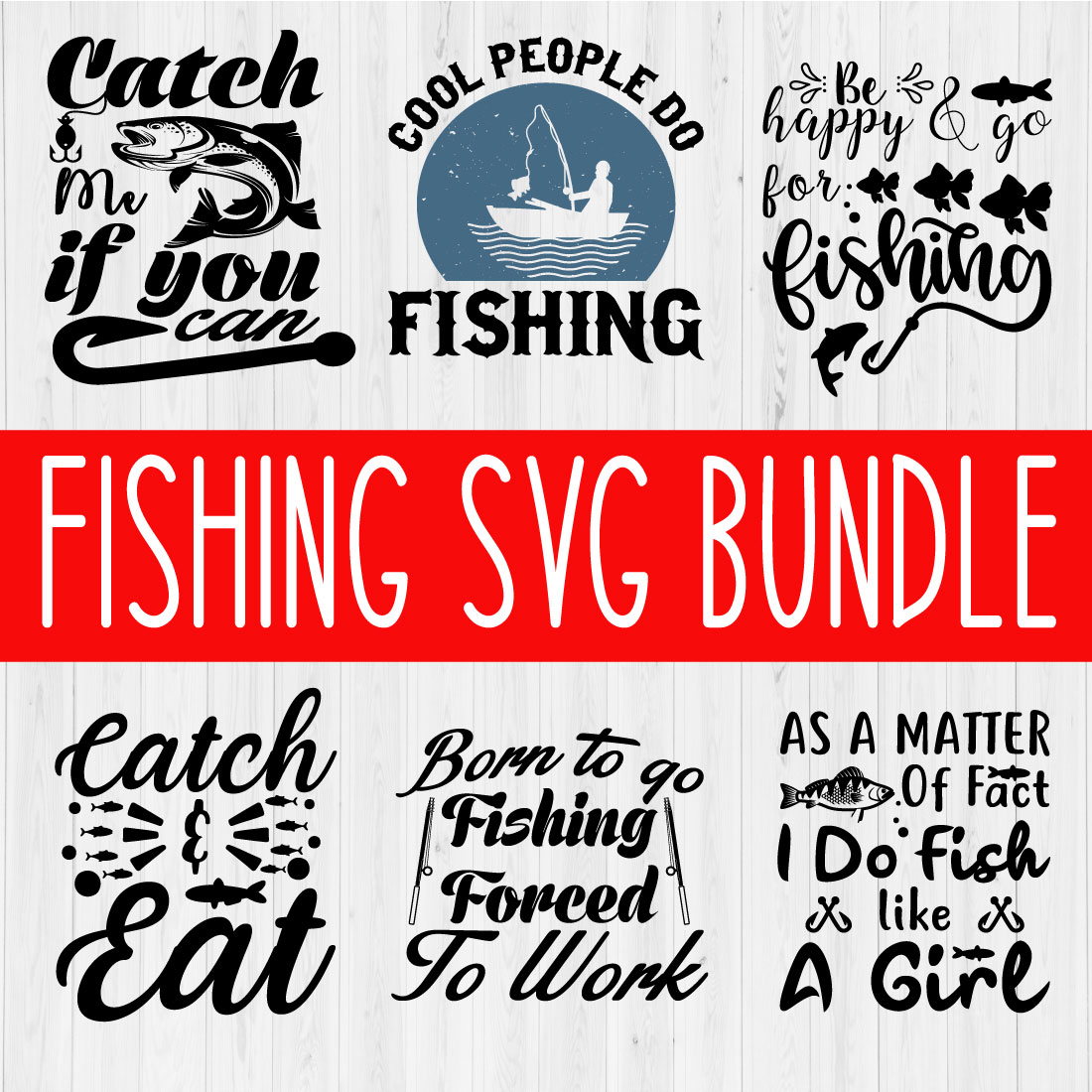 Fishing Svg Bundle Vol1 cover image.