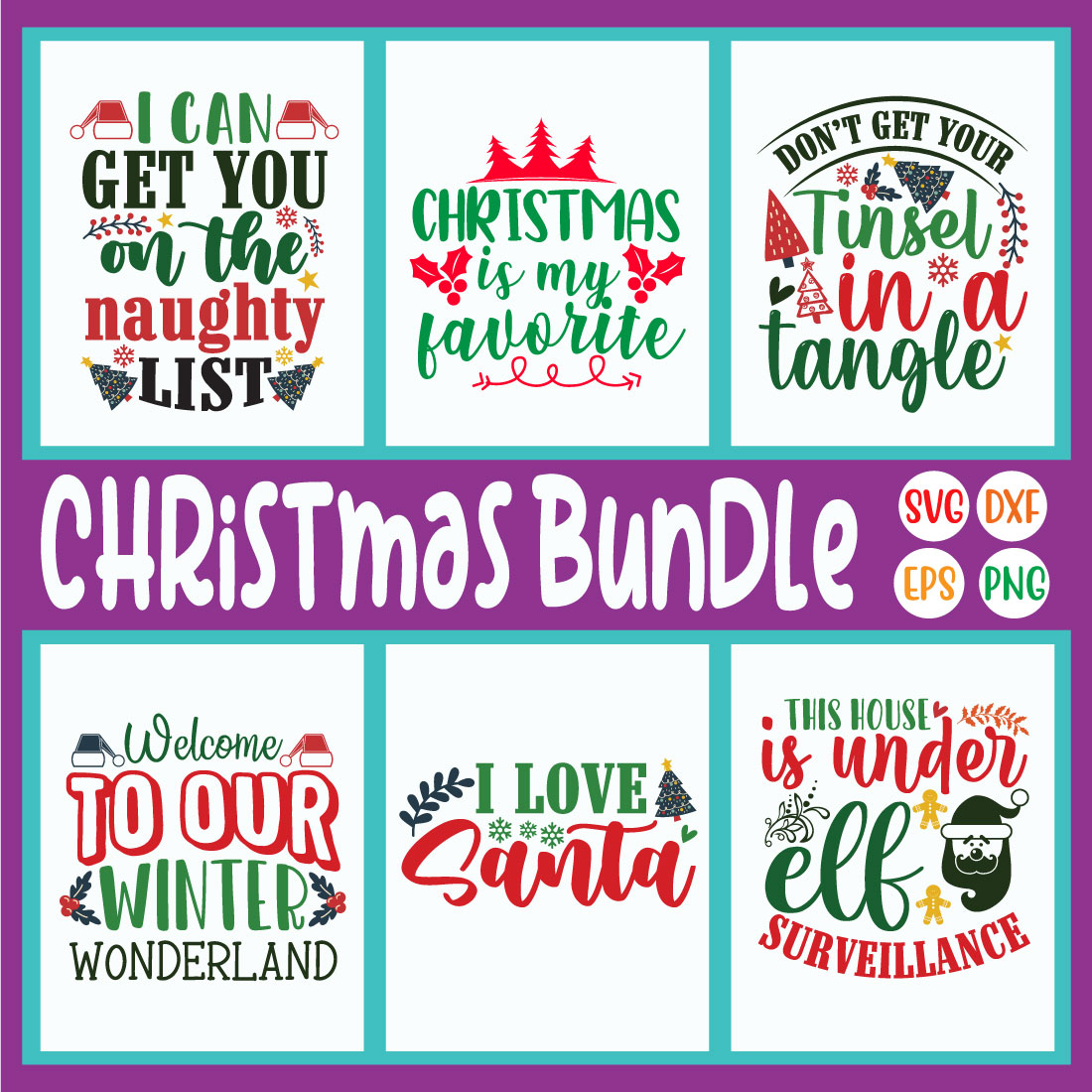 Welcome to Our Winter Wonderland Christmas Snowflake SVG and DXF