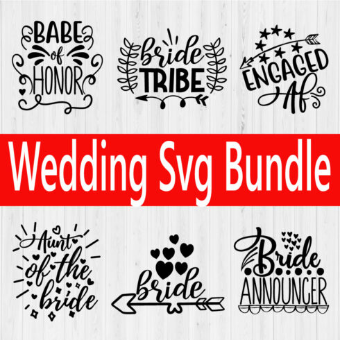 Wedding Svg Bundle Vol1 cover image.