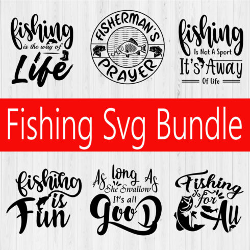 Fishing Svg Bundle Vol4 cover image.