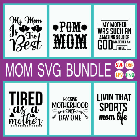 Best Mom Svg Designs Vol42 cover image.