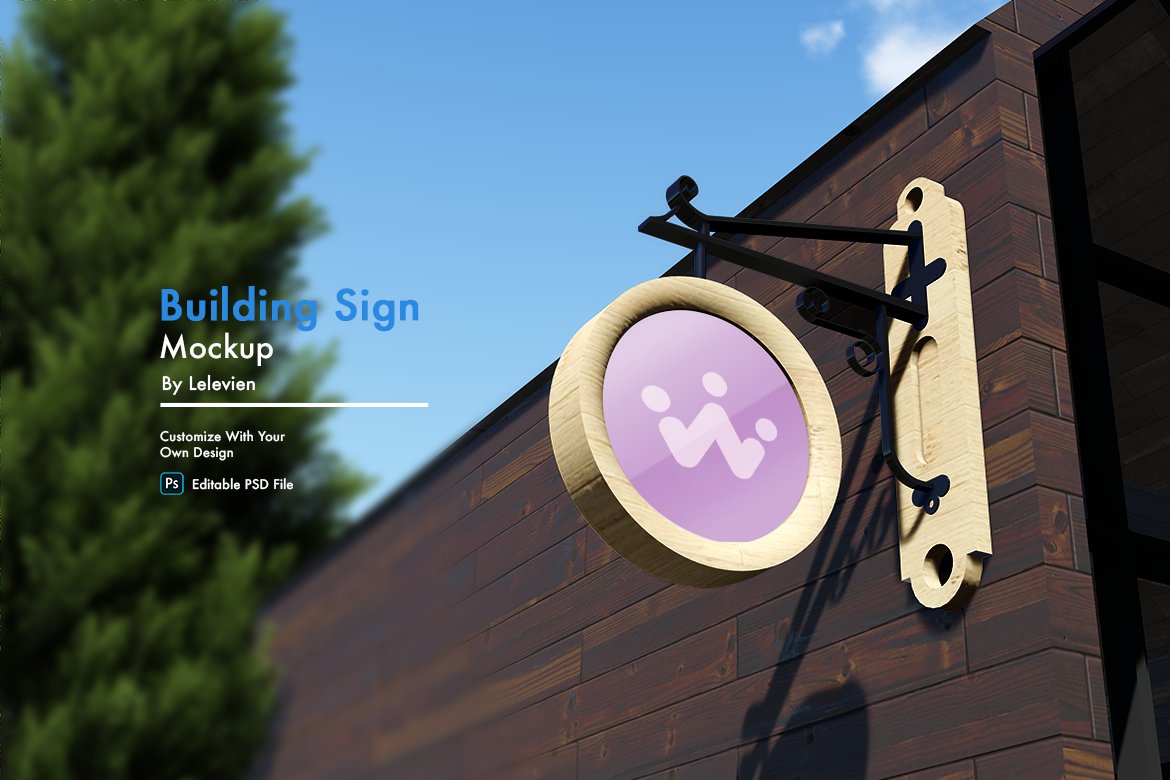 Building Sign Mockup cover image.