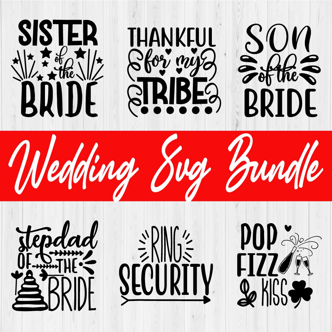 Wedding Svg Bundle Vol16 cover image.