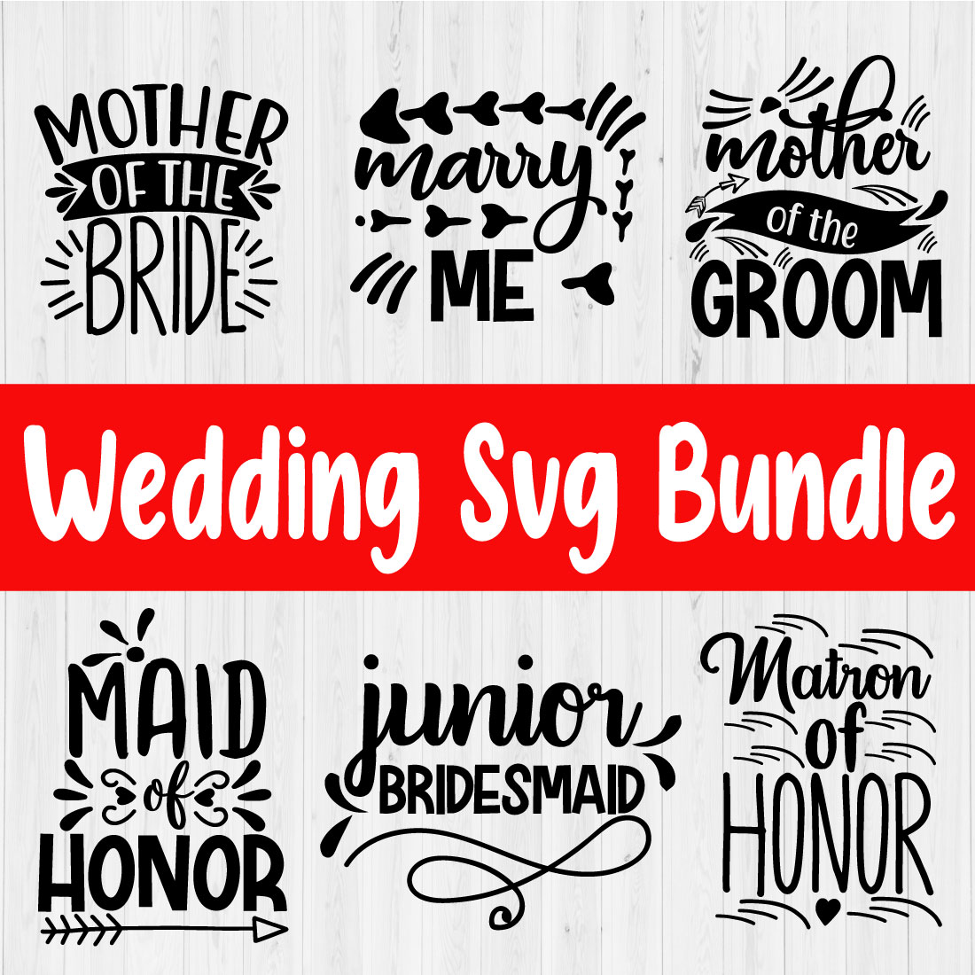 Funny Wedding Svg Quotes Vol11 preview image.