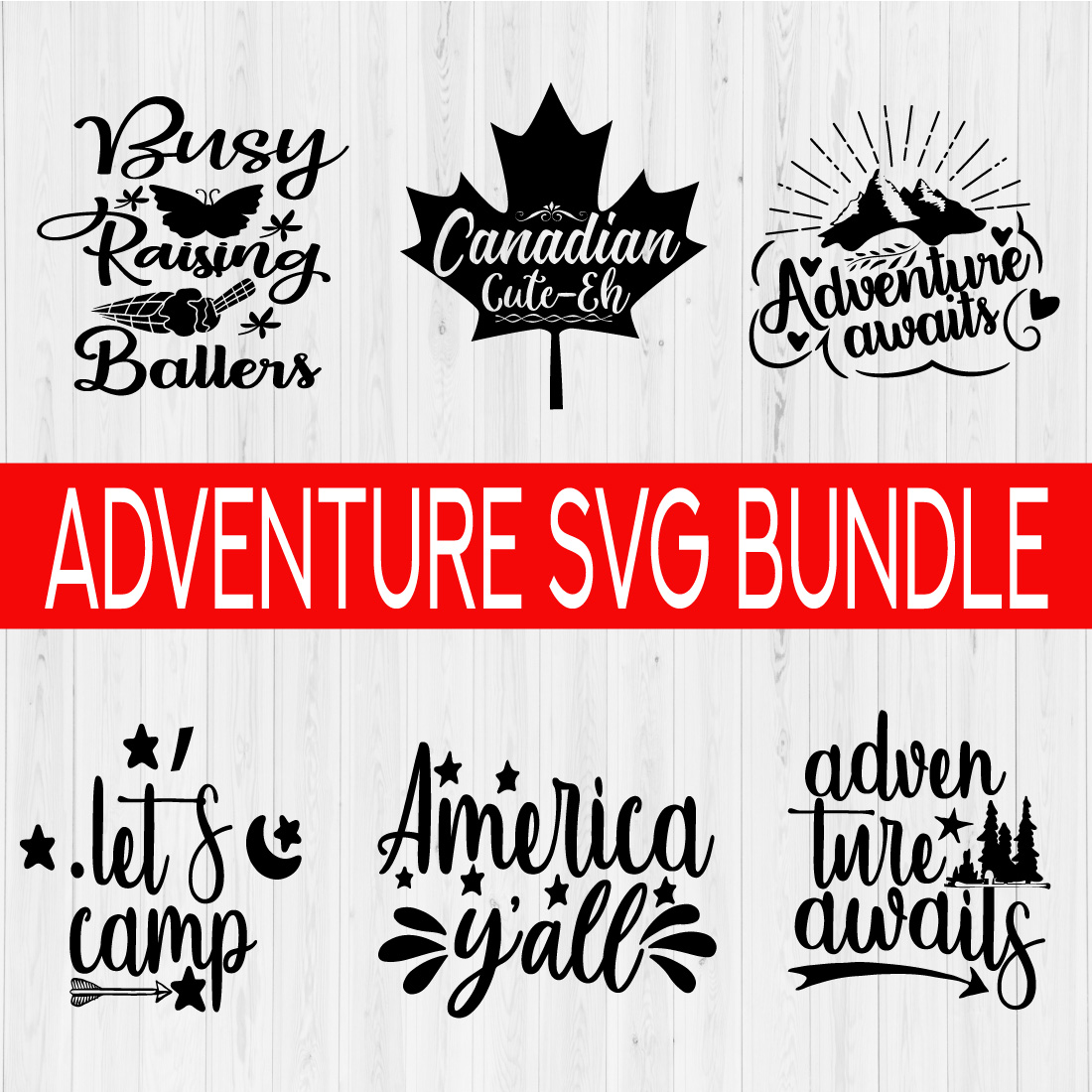 Adventure Svg Bundle Vol8 cover image.
