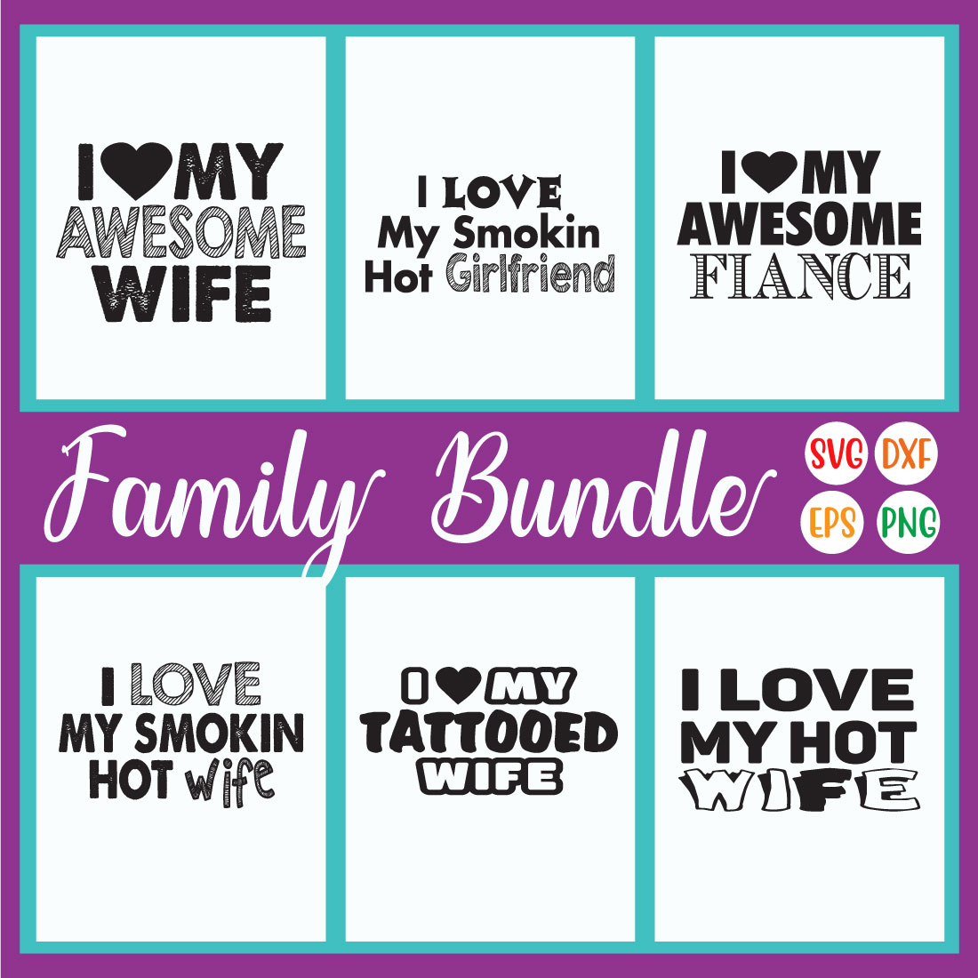 Family Svg Design Bundle Vol19 preview image.