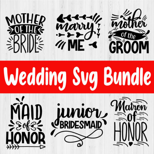 Funny Wedding Svg Quotes Vol11 cover image.