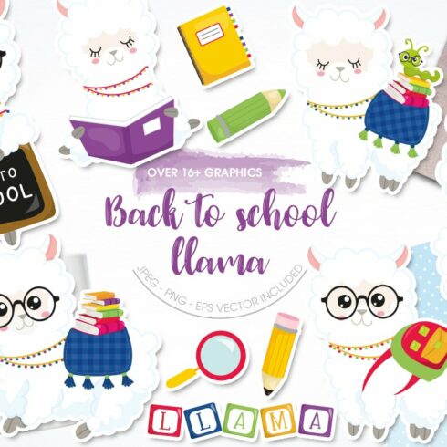 Back to School Llama cover image.