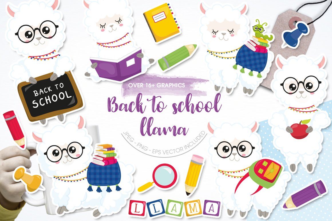 Back to School Llama cover image.
