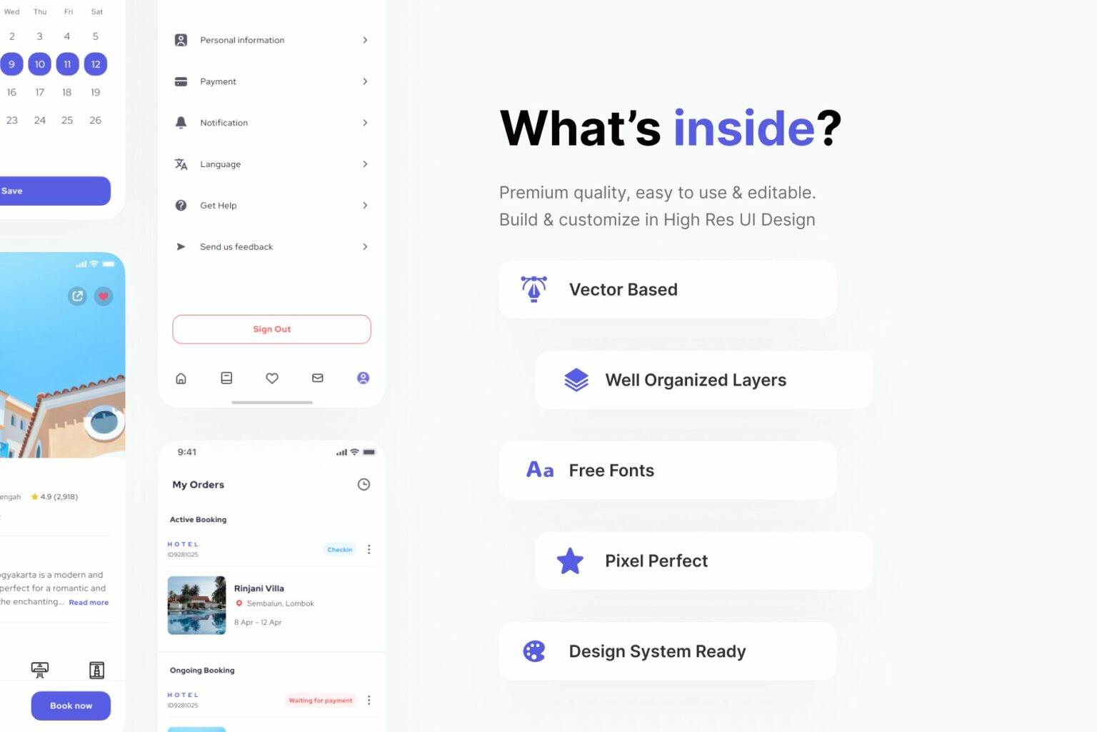 Broom Hotel Airbnb Booking UI Kit MasterBundles