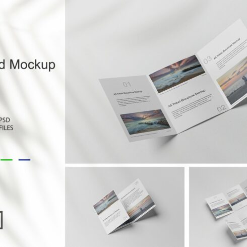 A5 Trifold Mockup cover image.