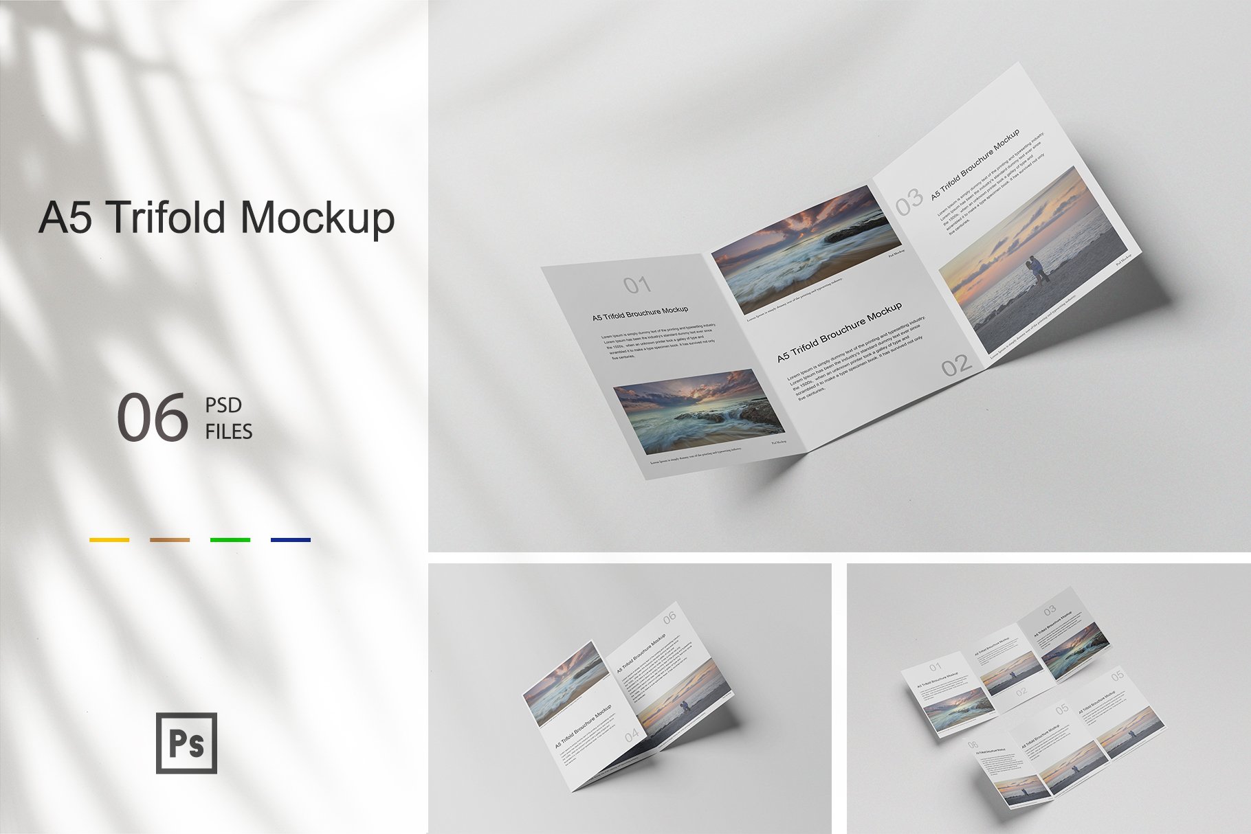 A5 Trifold Mockup cover image.