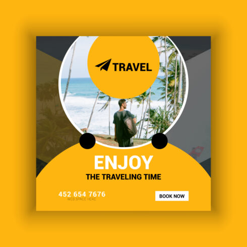 Travel Agency Social Media Post Template Bundle cover image.