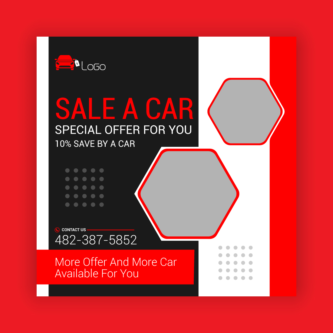 Car Sale Social Media Post Template Bundle cover image.