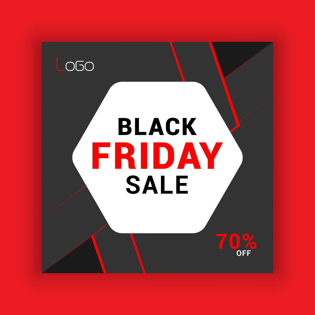 Black Friday Social Media Post Template Bundle cover image.