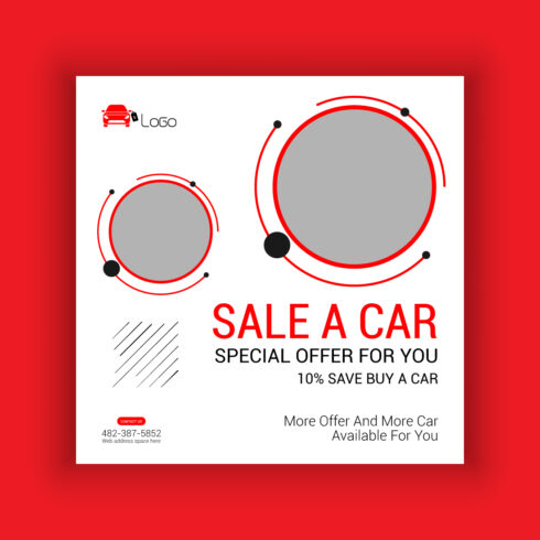 Car Sale Social Media Post Template Bundle cover image.