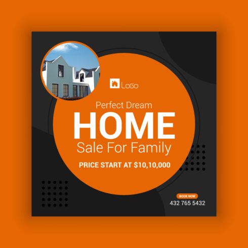 Home Sale Social Media Post Template Bundle cover image.