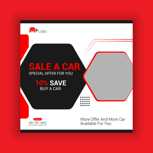 Car Sale Social Media Post Template Bundle cover image.