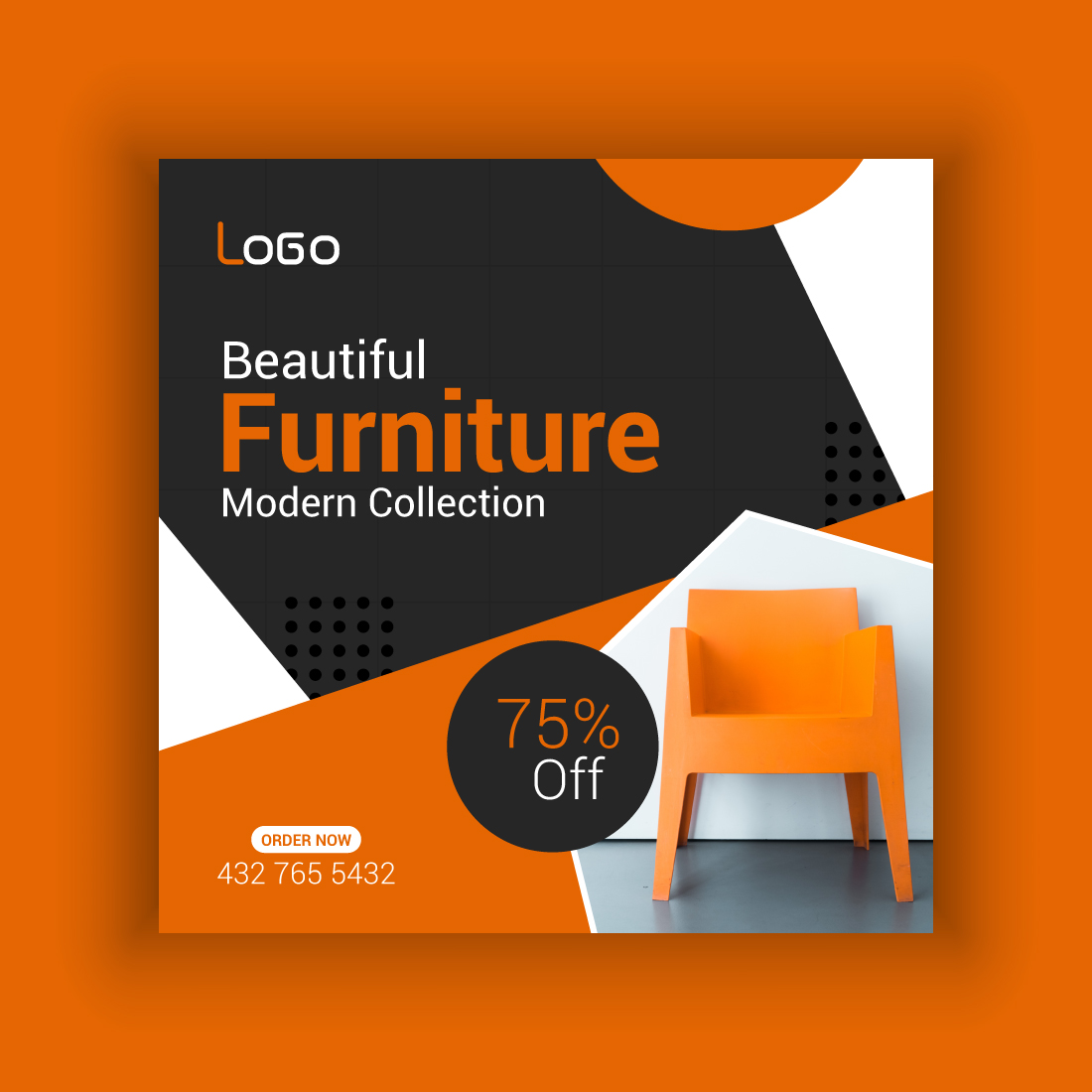 Furniture Sale Media Post Template Bundle cover image.