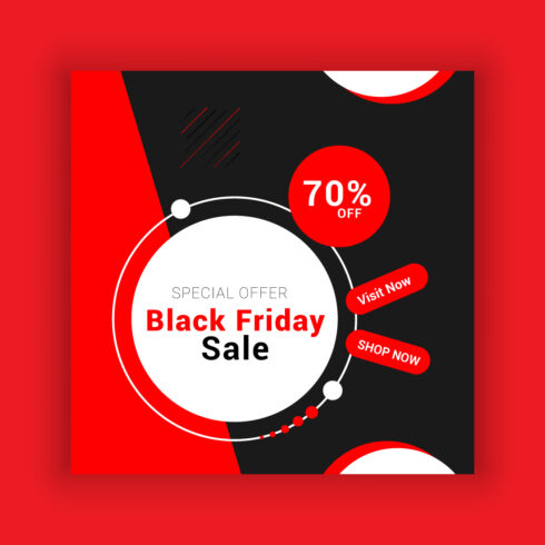 Black Friday Social Media Post Template Bundle cover image.