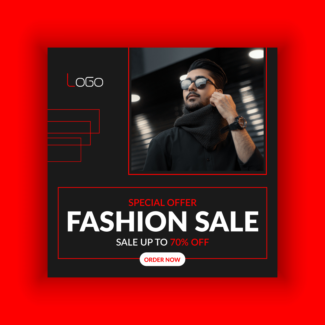 Fashion Sale Social Media Post Template Bundle cover image.