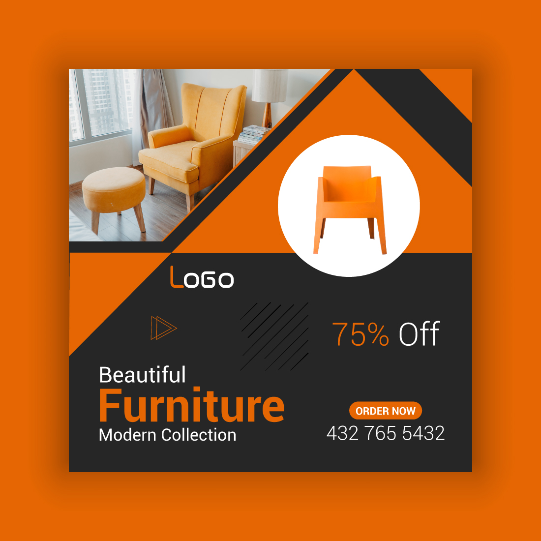 Furniture Sale Media Post Template Bundle cover image.