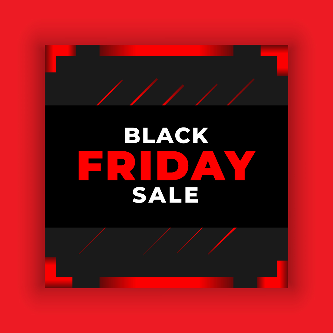 Black Friday Social Media Post Template Bundle cover image.