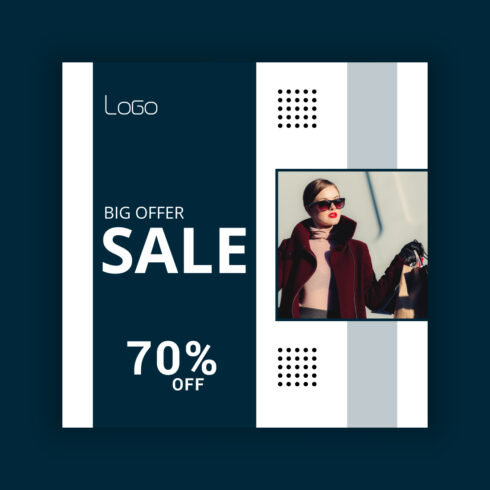 Fashion Sale Social Media Post Template Bundle cover image.