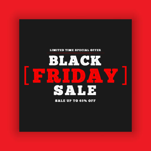 Black Friday Social Media Post Template Bundle cover image.