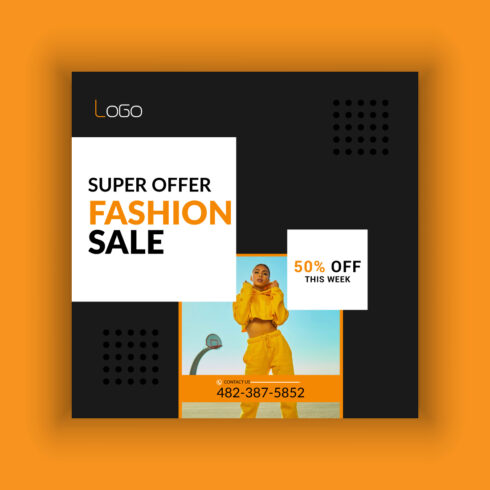 Fashion Sale Social Media Post Template Bundle cover image.