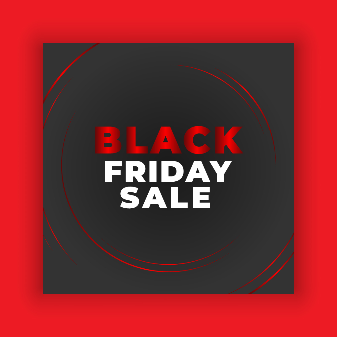 Black Friday Social Media Post Template Bundle preview image.