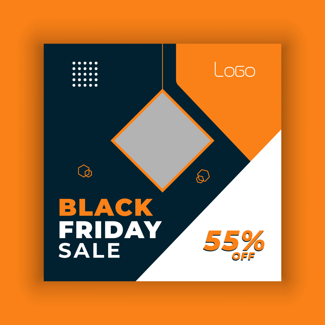 Black Friday Social Media Post Template Bundle preview image.