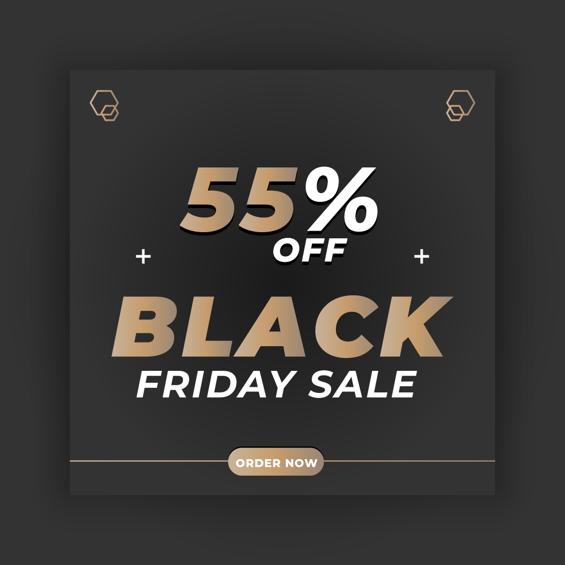 Black Friday Social Media Post Template Bundle preview image.