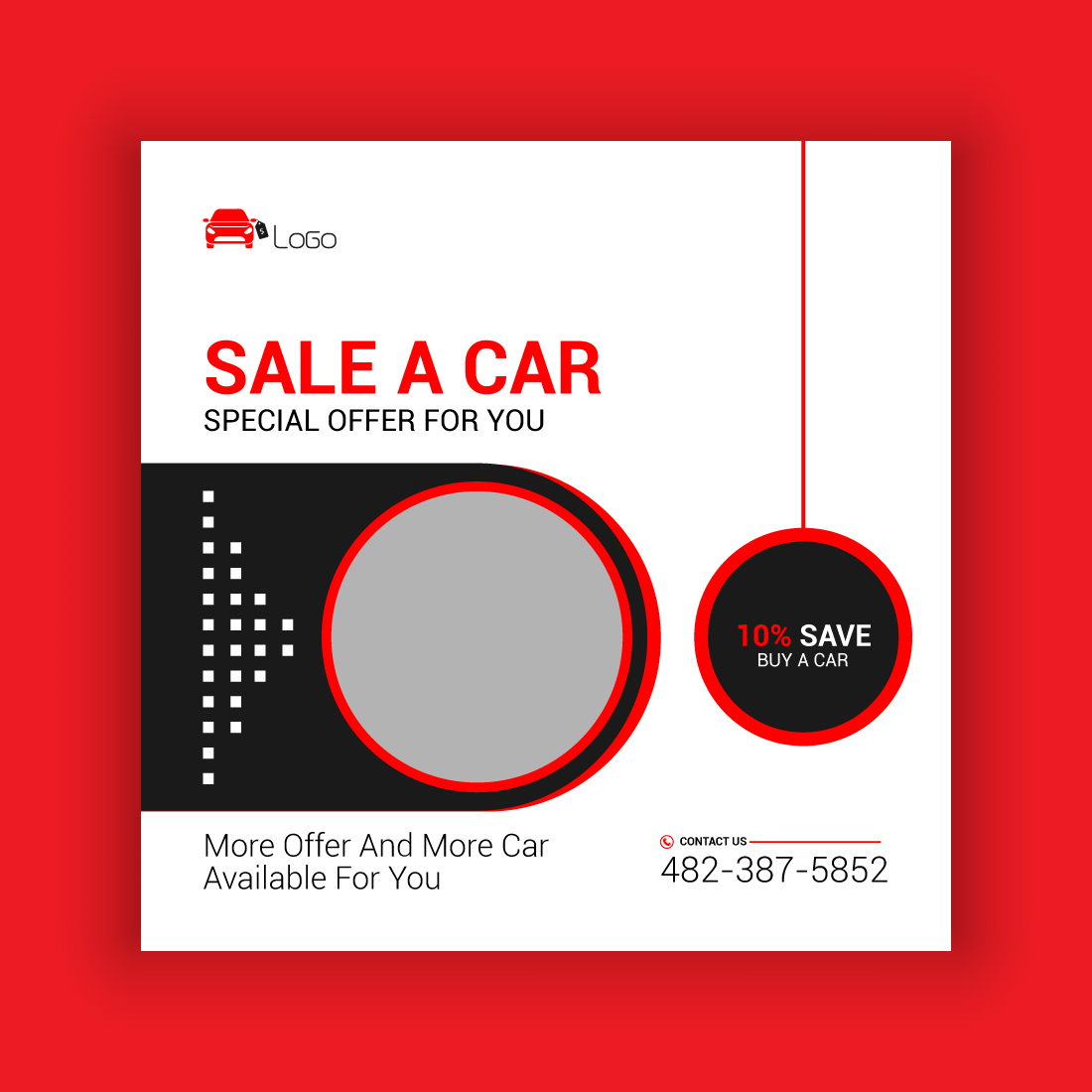 Car Sale Social Media Post Template Bundle preview image.