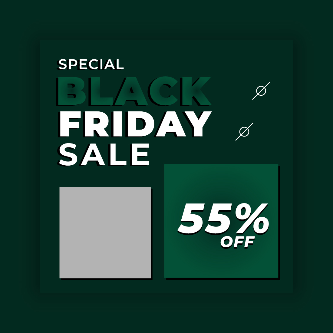 Black Friday Social Media Post Template Bundle preview image.