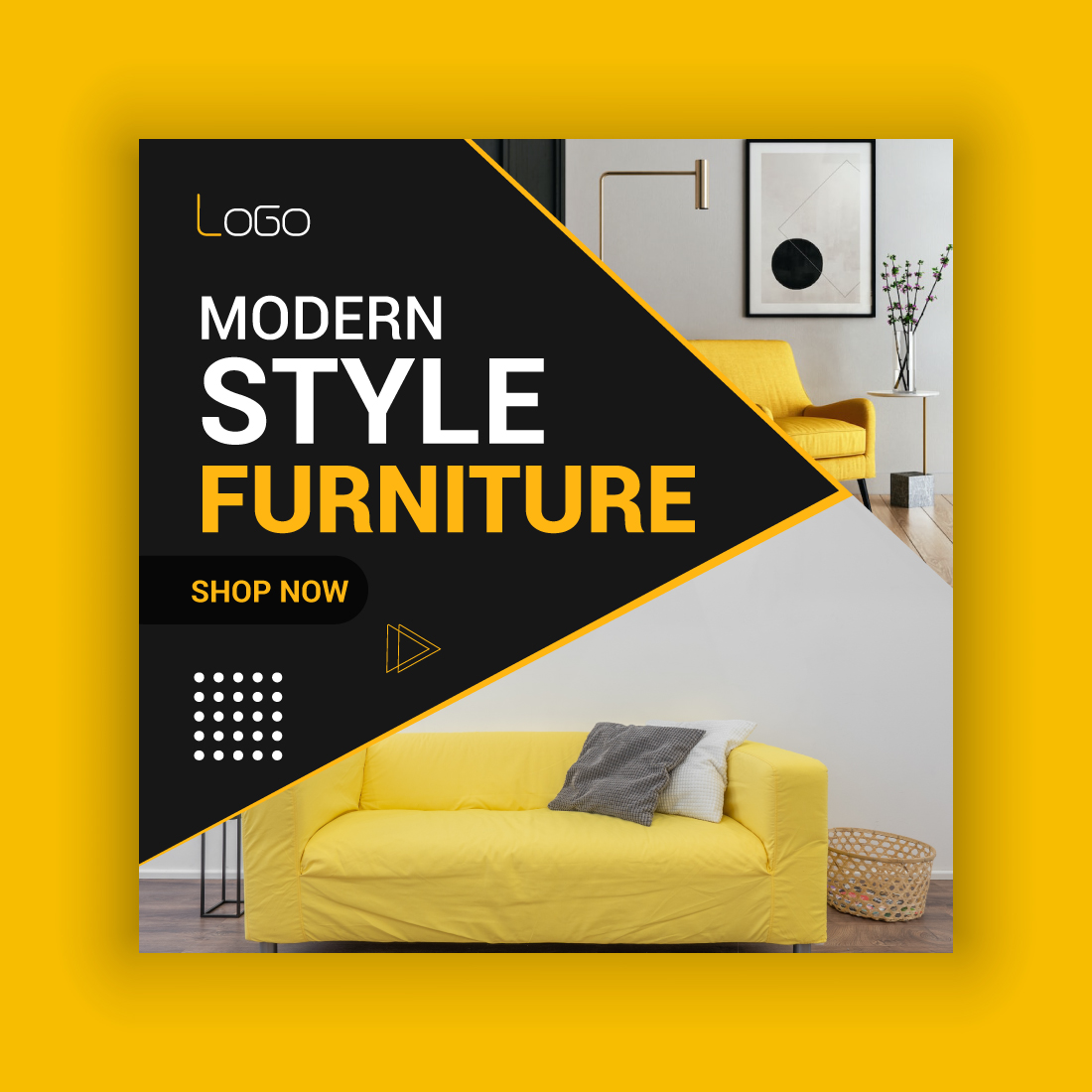 Furniture Sale Media Post Template Bundle preview image.