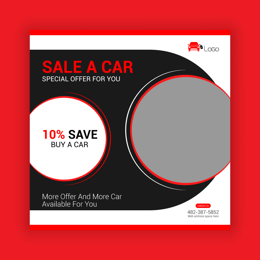 Car Sale Social Media Post Template Bundle preview image.