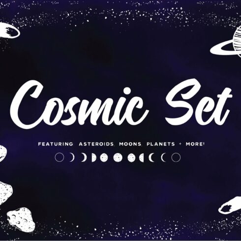 Cosmic Star Set | PNGs & Vectors cover image.