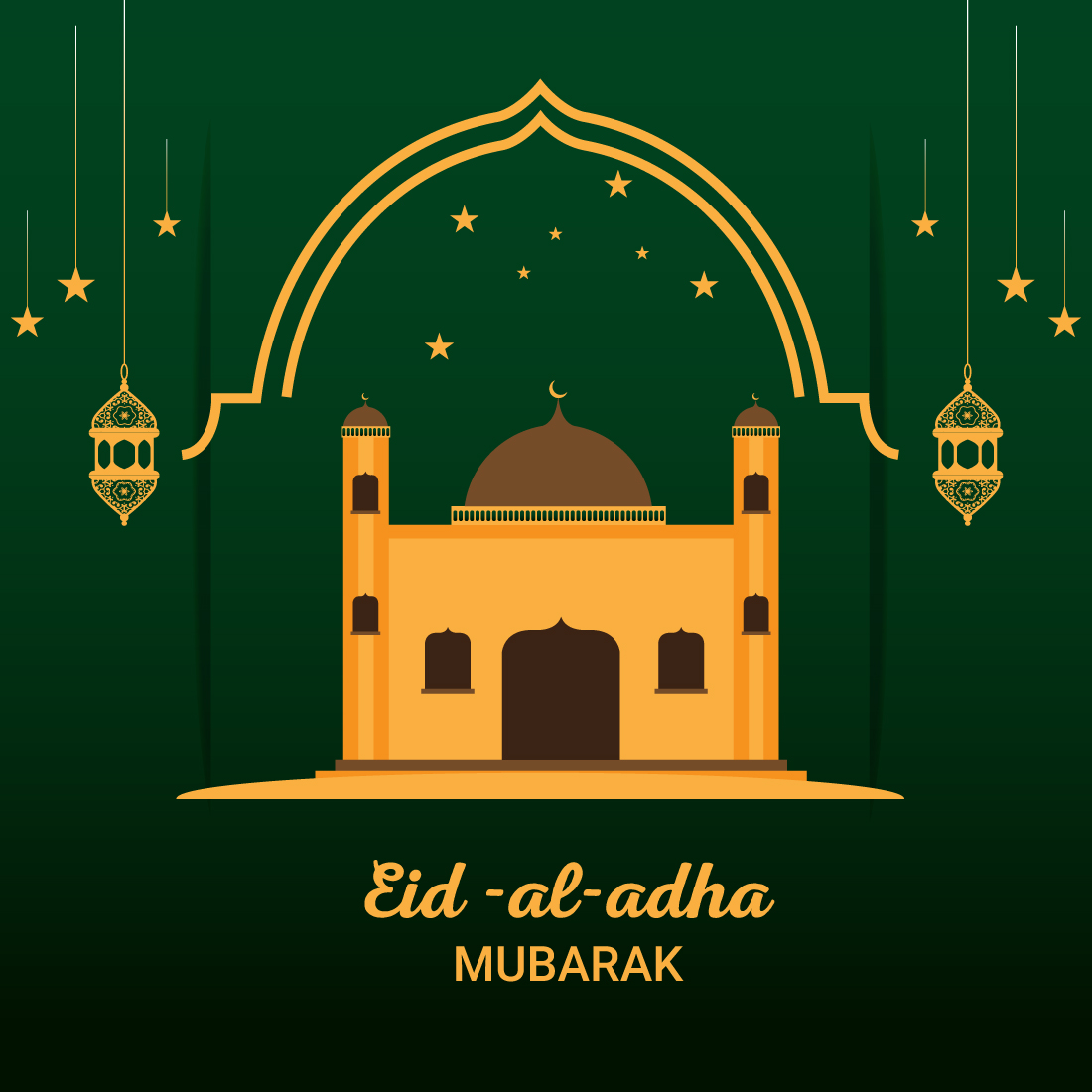 Eid-Al-Adha Social Media Post preview image.