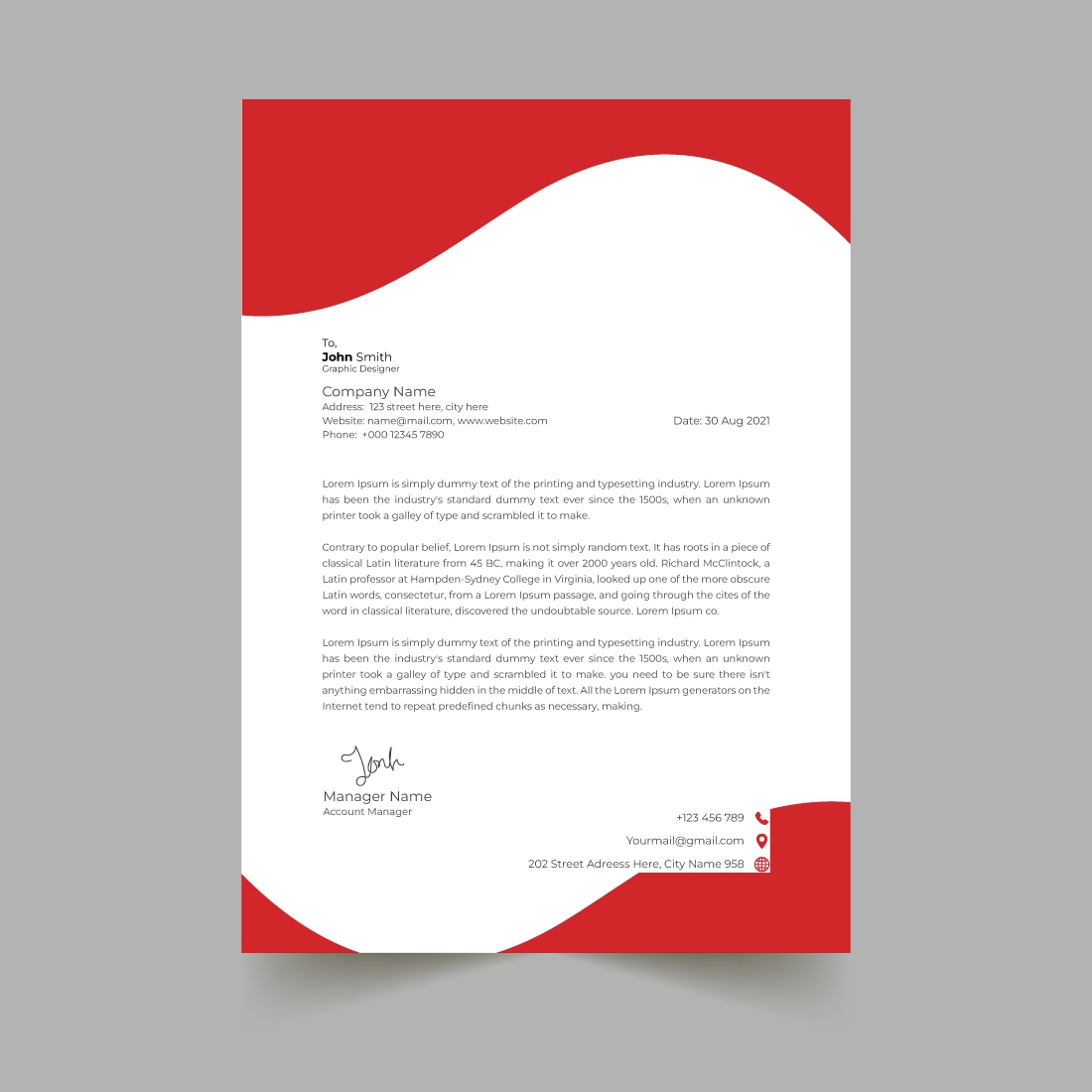 Letterhead Design cover image.