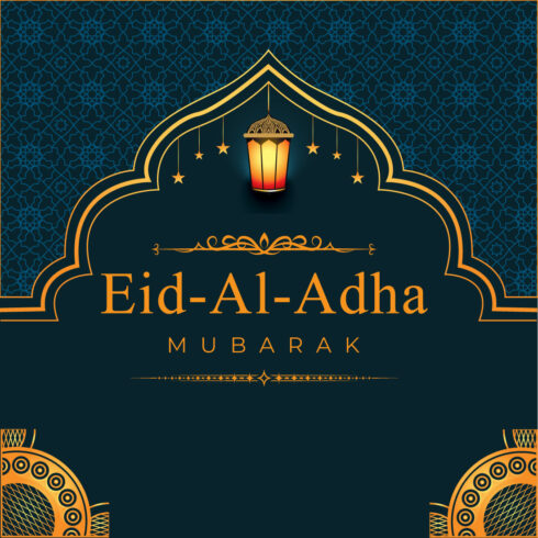 Eid Al Adha Social Media Poster Design cover image.