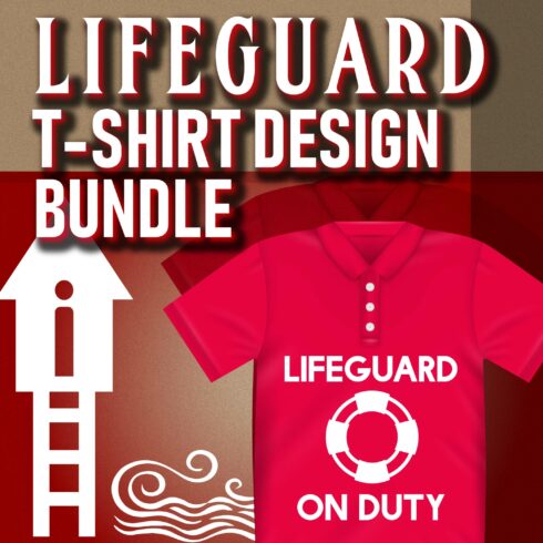 Lifeguard T-shirt design bundle cover image.